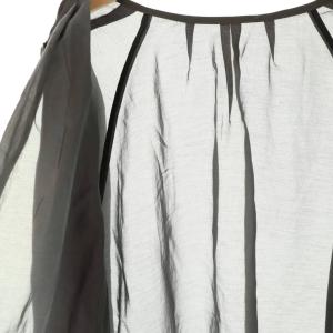 UNTITLED シアーブルゾン ノーカラー シースルー 50 グレー /AT OS