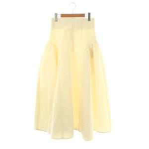 マトラッセフレアスカート マキシ ロング F 白 ホワイト /AT OS