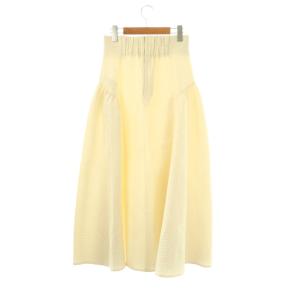 furfur マトラッセフレアスカート マキシ ロング F 白 ホワイト /AT OS