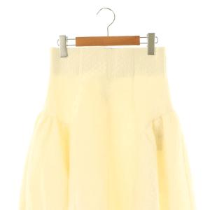 furfur マトラッセフレアスカート マキシ ロング F 白 ホワイト /AT OS