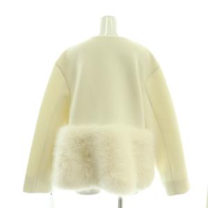 CELFORD 24AW 裾ファーブルゾン 38 ホワイト
