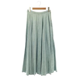 GWD252 バックロゴ デニムプリーツ 38 ライトブルー