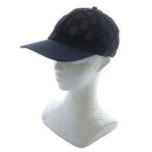 GUCCI GGエンブロイダリー メッシュキャップ M ブラック ネイビー 579155