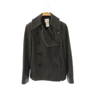 ダブルウールコート 40 ブラック