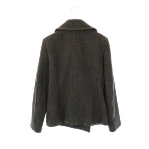 CELINE ダブルウールコート 40 ブラック