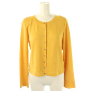 39955 Everyday Cardigan エブリデイ カーディガン ニット 長袖 薄手 40 黄色