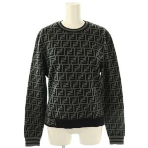 FZY703 A5QG ズッカ柄ニット プルオーバー I42 グレー