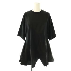 24SS PETAL-HEM T-SHIRT Tシャツ カットソー 38 ブラック /DO OS