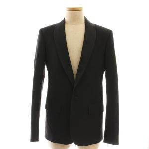 Agnes b. homme セットアップスーツ ショールカラージャケット テーパードパンツ 46 38 ブラック /DO OS