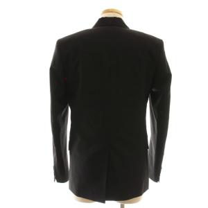 Agnes b. homme セットアップスーツ ショールカラージャケット テーパードパンツ 46 38 ブラック /DO OS