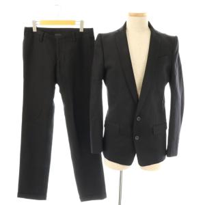 ウール パンツスーツ セットアップ ジャケット 46 ブラック /ES OS