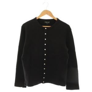 プレッション カーディガン クルーネック 裏起毛 1 黒 ブラック /AT OS