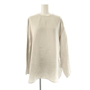 24SS アセテートサテンロンTeeブラウス F ライトグレー /DO OS