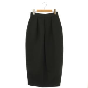 24SS コクーンタックスカート タイト マキシ ロング 36 黒 ブラック /AT OS