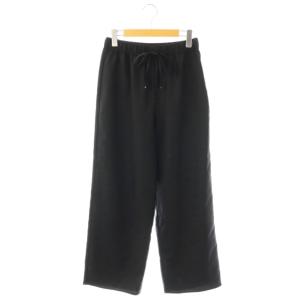 24SS Pe イージーパンツ ワイドパンツ 38 ブラック /DF OS