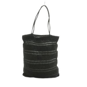 NE QUITTEZ PAS! METALLIC MACRAME トートバッグ 黒 /MI OS