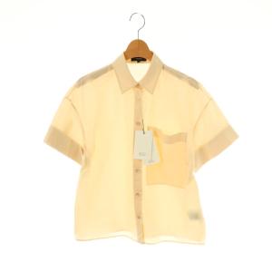 25SS SOFT LAWN SS CUFF PKT SH シャツ P ベージュ /DO OS