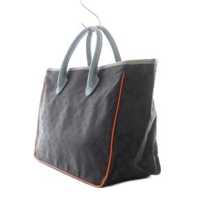 russet トートバッグ ハンド TIDY 総柄 ナイロン ニューダークブラウン 茶色 水色 /RI OS