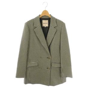 千鳥格子 テーラードジャケット 2 ブラック ホワイト /ES OS