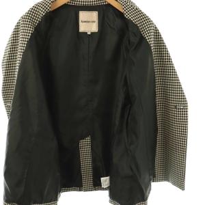 Apuweiser-riche 千鳥格子 テーラードジャケット 2 ブラック ホワイト /ES OS