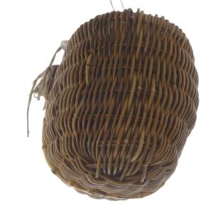 ebagos オーバル型 かごバッグ ブラウン