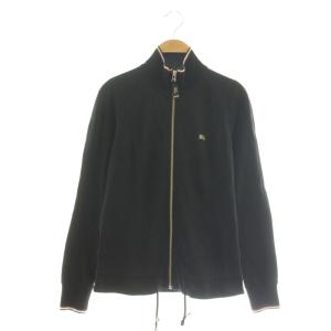 ハイネックジップアップジャケット ロゴ 38 黒 ブラック /AT OS