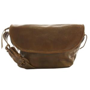 ゴートレザーメッセンジャーショルダーバッグ カーキ /SS OS