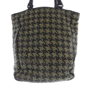 BOTTEGA VENETA 千鳥格子柄 イントレチャート トートバッグ ブラック アイボリー 222347
