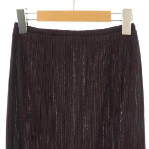 PLEATS PLEASE ISSEY MIYAKE イッセイミヤケ イージースカート タイトスカート ロング 3 ダークパープル /DF OS