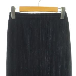 ISSEY MIYAKE PLEATS PLEASE イージースカート タイト マキシ ロング 紺 ネイビー /AT OS