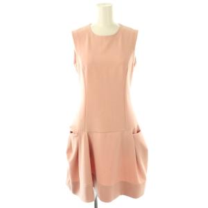 バックギャザーノースリーブワンピース ミニ 38 ピンク /AT OS