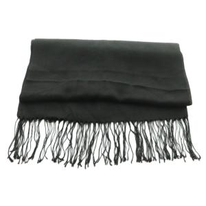 Y's ヨウジヤマモト ストール シルク リネン混 黒 YM-L03-480 /MI OS