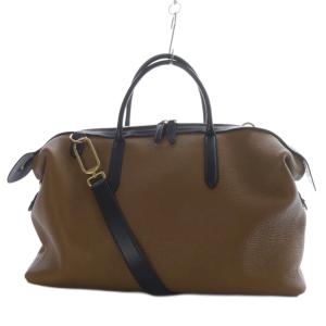 ボストンバッグ 2way ブラウン