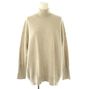 ラムカシミヤ ビルドネックプルオーバー ニット セーター 長袖 S グレージュ /NR OS