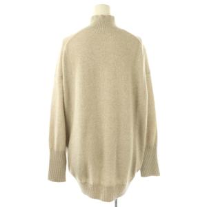 MACPHEE ラムカシミヤ ビルドネックプルオーバー ニット セーター 長袖 S グレージュ /NR OS