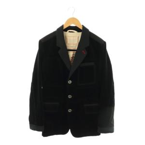 ベロア テーラードジャケットM ブラック /ES OS