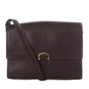 マストライン ショルダーバッグ ボルドー