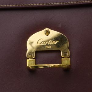 Cartier マストライン ショルダーバッグ ボルドー