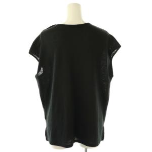 theory luxe カットソー フレンチスリーブ リネン 38 黒 /NR OS