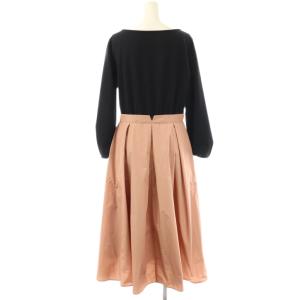 KUMIKYOKU 組曲 K 切替 ドッキングワンピース 2 ブラック スモークピンク /ES OS