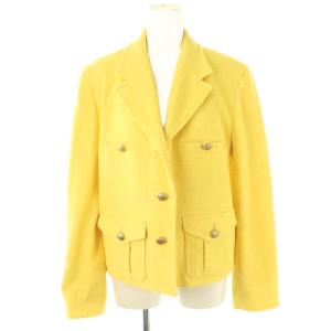 ツイードジャケット シングル 42 イエロー /HK OS