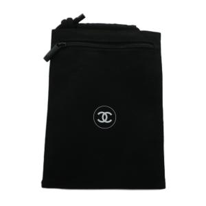 CHANEL LA COLLECTION2024 パスポートケース スマホケース ノベルティロゴ キャンバス 黒 ブラック