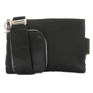 UN3D. マルチボディバッグ ウエストポーチ ショルダー F 黒 ブラック /SS OS