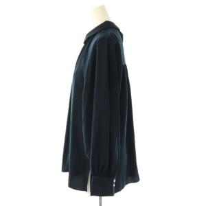 BALLSEY 23SS クリアデシン カラーブラウス 長袖 プルオーバー 36 紺 /NR OS