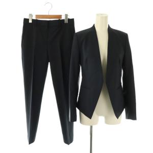 パンツスーツ セットアップ ノーカラージャケット 00 ネイビー /ES OS