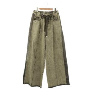 24SS デニムワイドイージーパンツ 38 グレー /DO OS