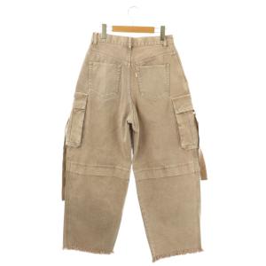 Grace Class 24SS コクーンデニムカーゴパンツ ジッパーフライ コットン 38 茶 /NR OS