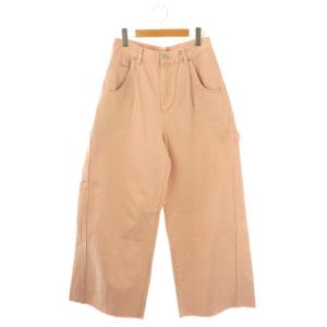 24AW ペインターデニムパンツ ワイド ジッパーフライ コットン 38 ピンク /NR OS
