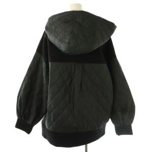 Diagram GRACE CONTINENTAL ジャージオーバートップ パーカー プルオーバー ウール 38 黒 /NR OS