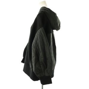 Diagram GRACE CONTINENTAL ジャージオーバートップ パーカー プルオーバー ウール 38 黒 /NR OS